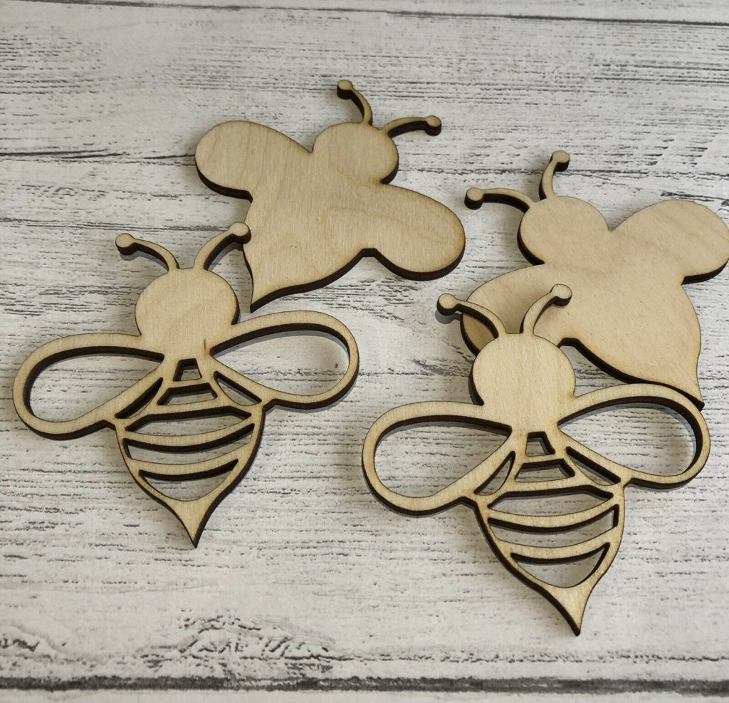 3D Bee Craft Shapes