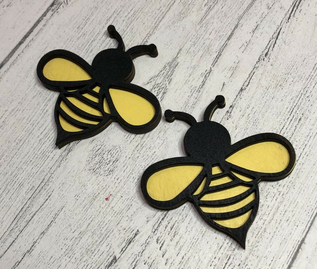 3D Bee Craft Shapes