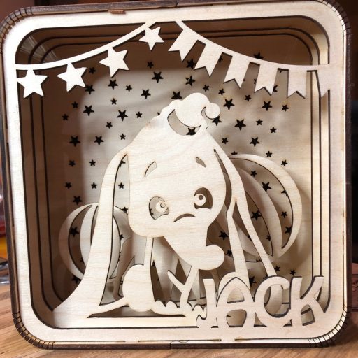 Personalised Elephant light box