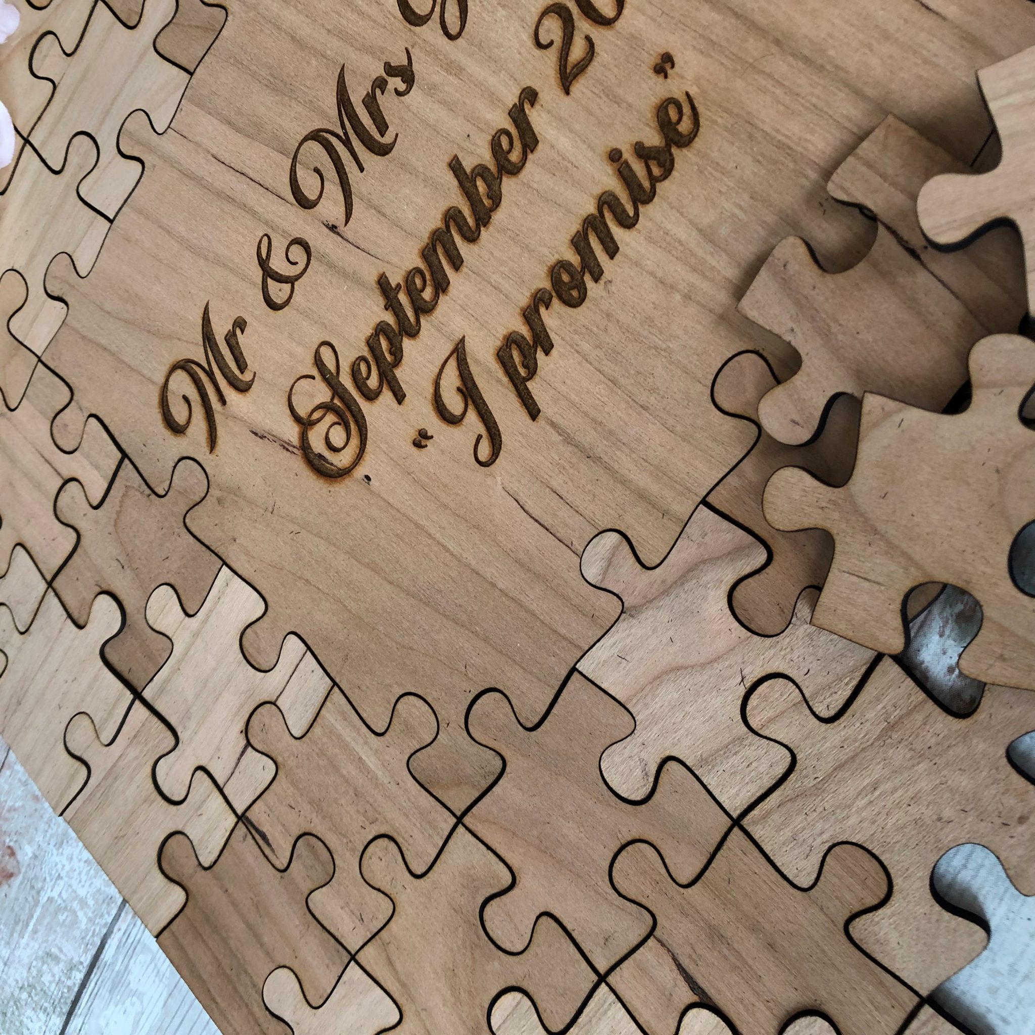 Wedding Jigsaw, Guest Book RainbowRhinoLaser