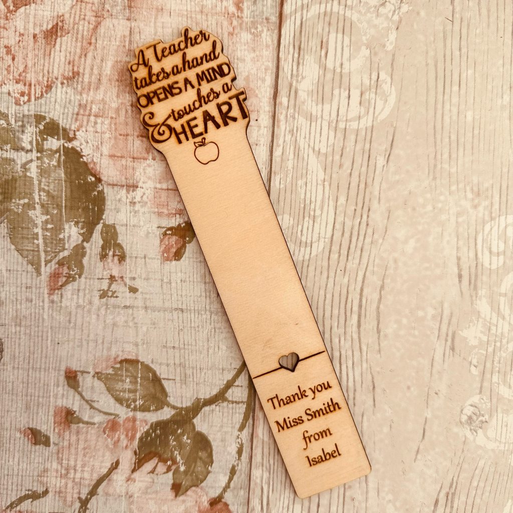 Teacher gift bookmark