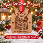 Square shape with Santa