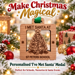 Square shape with Christmas tree
