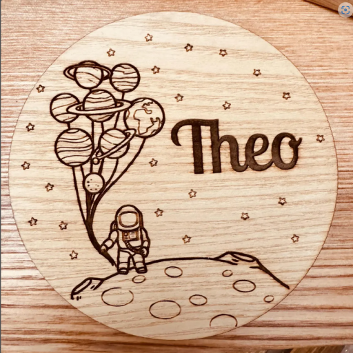 Personalised Laser Engraved Childs Stool