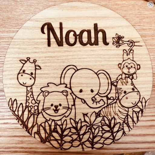 Personalised Laser Engraved Childs Stool