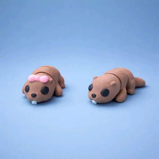 3D Printed Mini Fidget Collectables- Beaver