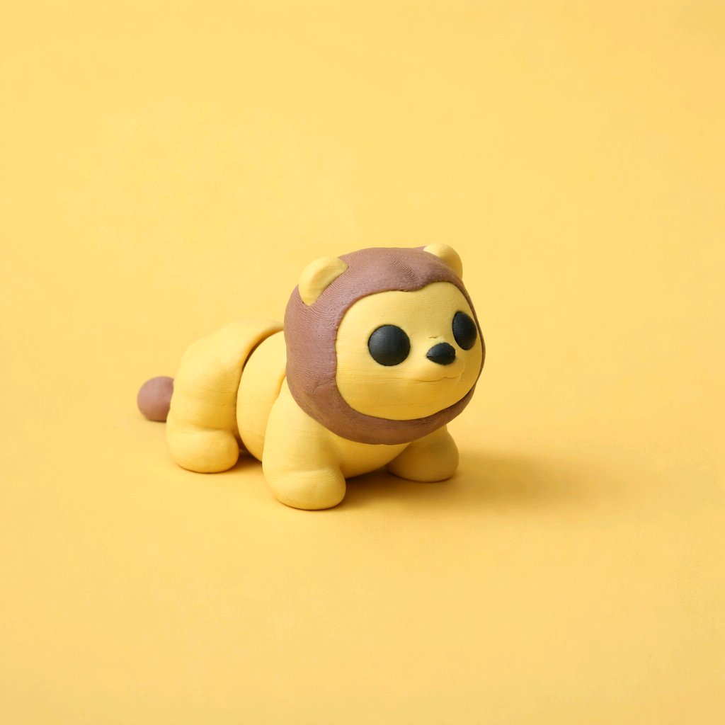3D Printed Mini Fidget Collectables- Lion 3D Printed Mini Fidget Collectables- Lion