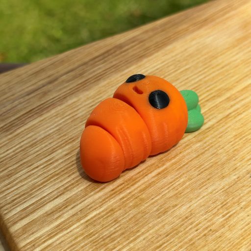 3D Printed Mini Fidget Collectables- Carrot