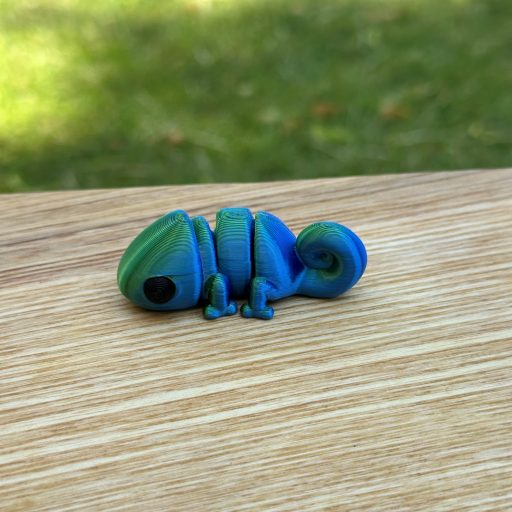 3D Printed Mini Fidget Collectables- Chameleon