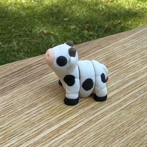 3D Printed Mini Fidget Collectables- Cow