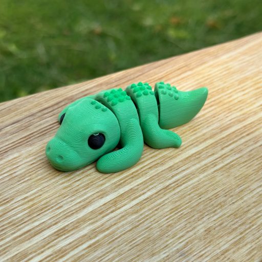 3D Printed Mini Fidget Collectables- Crocodile