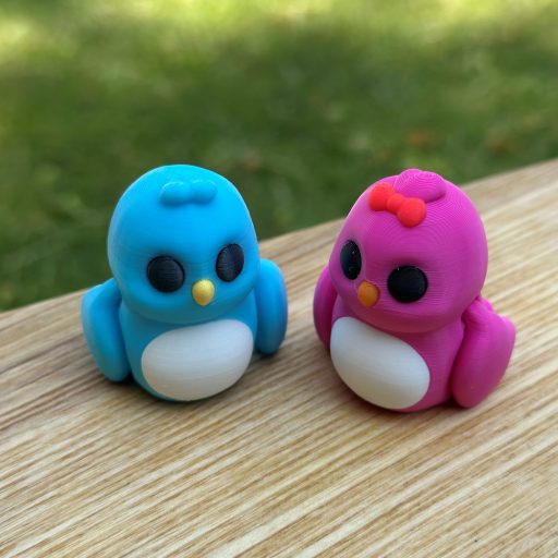 3D Printed Mini Fidget Collectables- Lovebirds