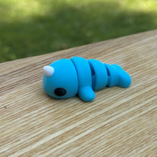 3D Printed Mini Fidget Collectables- Narwhal