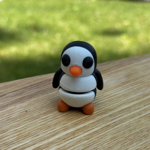 3D Printed Mini Fidget Collectables- Penguin