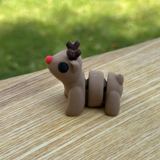 3D Printed Mini Fidget Collectables- Reindeer
