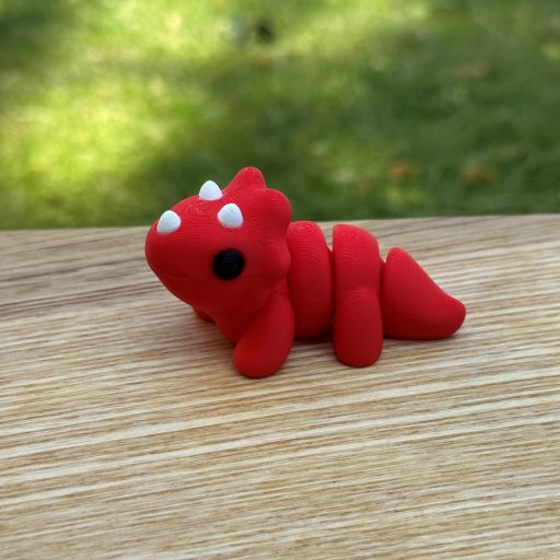 3D Printed Mini Fidget Collectables- Triceratops