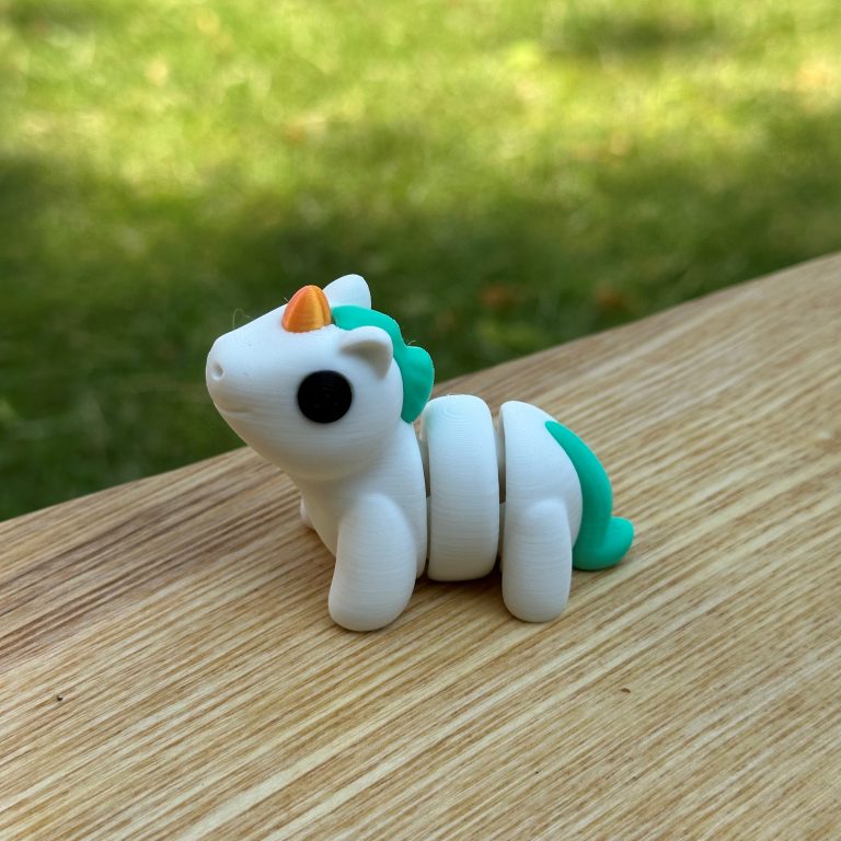 Mini Calectabals 3D Printed Mini Fidget Collectables- Unicorn - RainbowRhinoLaser
