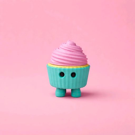3D Printed Mini Fidget Collectables- Cupcake