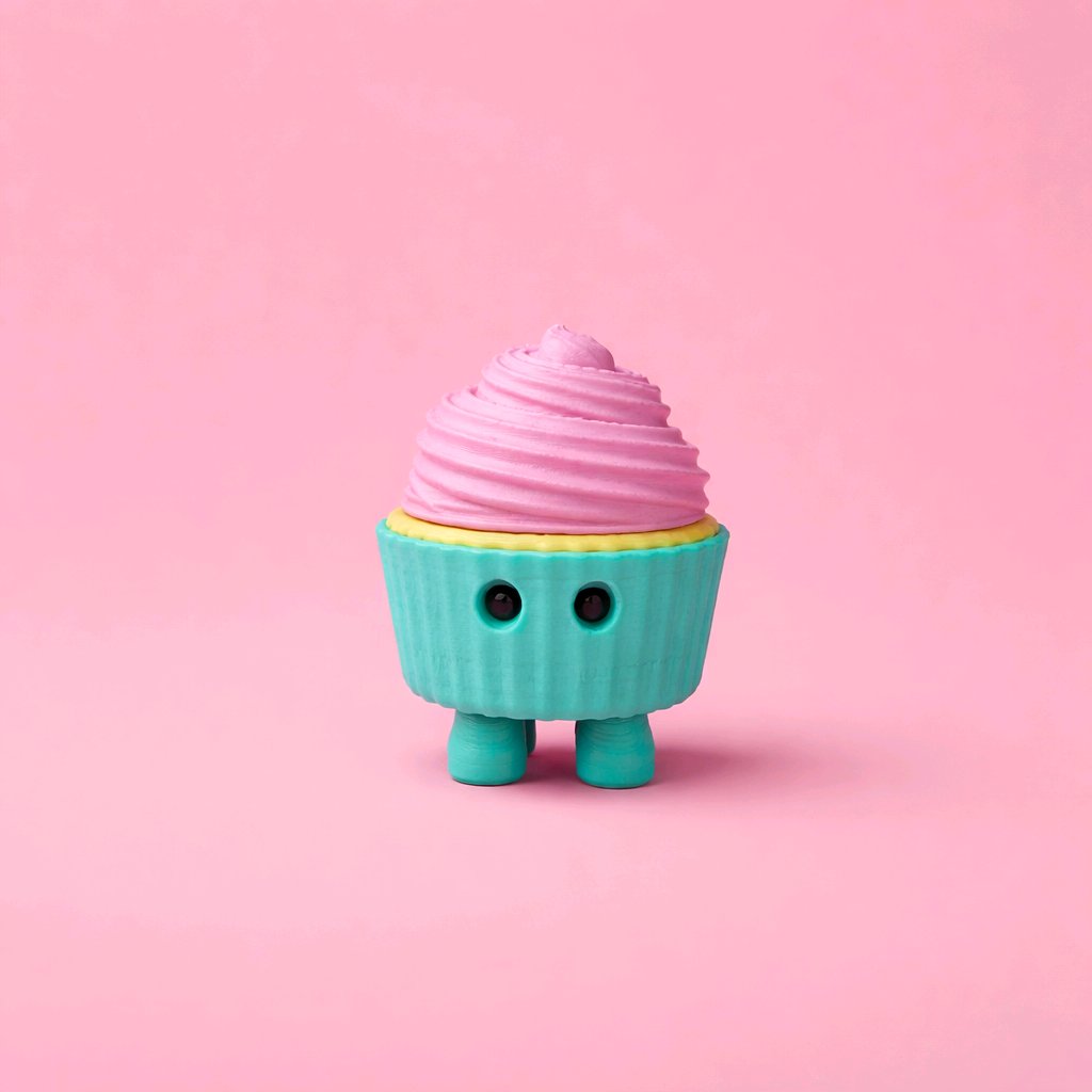 3D Printed Mini Fidget Collectables- Cupcake 3D Printed Mini Fidget Collectables- Cupcake