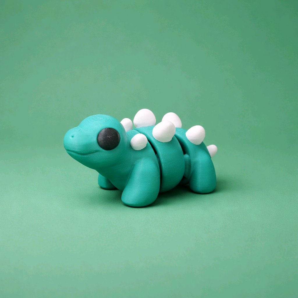 3D Printed Mini Fidget Collectables- Stegosaurs 3D Printed Mini Fidget Collectables- Stegosaurs