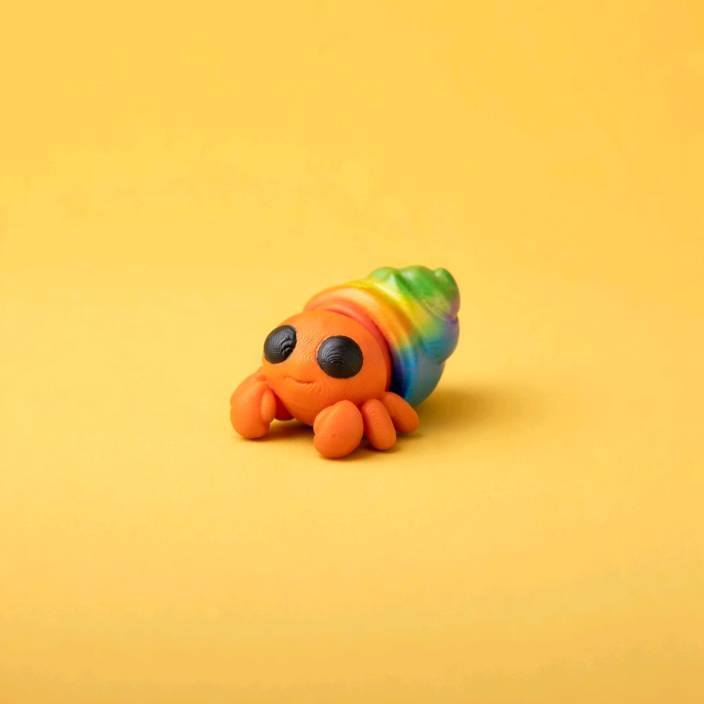 3D Printed Mini Fidget Collectables- Hermit Crab 3D Printed Mini Fidget Collectables- Hermit Crab