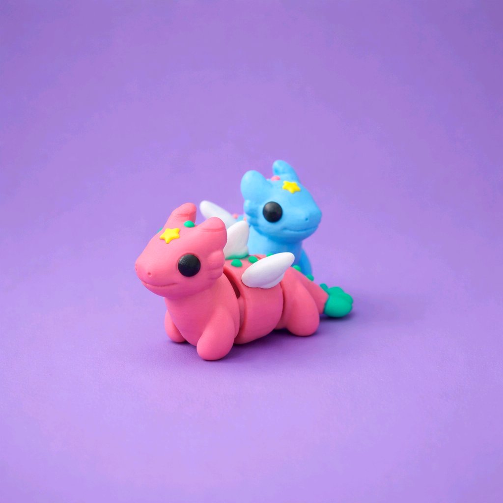3D Printed Mini Fidget Collectables- Celestial Dragon 3D Printed Mini Fidget Collectables- Celestial Dragon