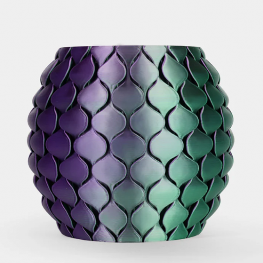 3D Printed Large Egg with Articulated Dragon
